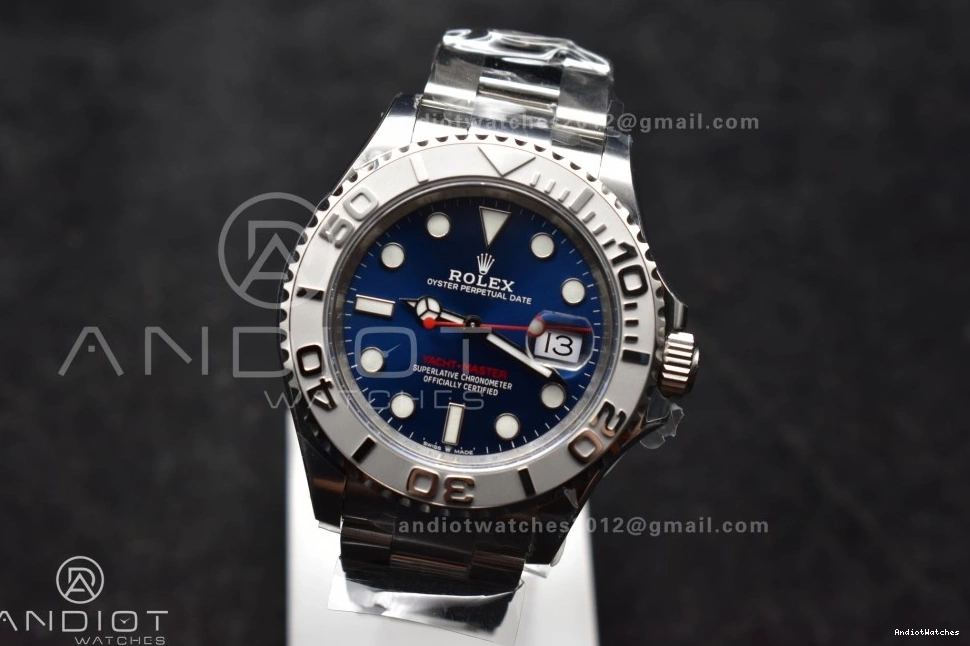 126622 VR Clean Steel Blue 1204 Yacht-Master SS HighPerformance on Best 904L 1:1 Dial Edition Bracelet 0225